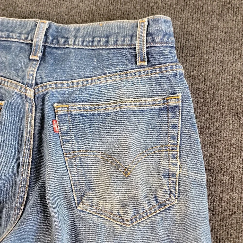 Levis 505 Vintage 90s 32x32 Regular Straight Leg Cotton Medium Wash Denim Jeans